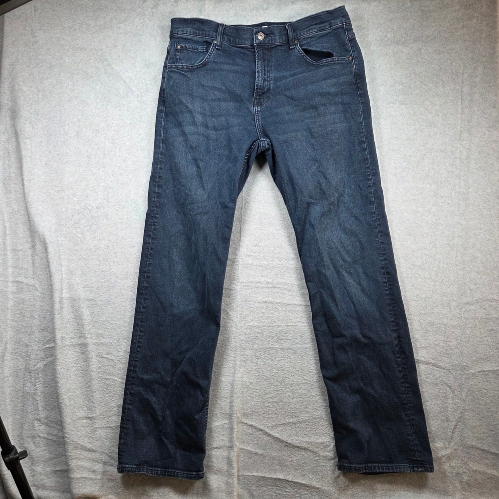 7 For All Mankind Austyn Jeans Womens 36 Dark Wash Relaxed Straight Stretch